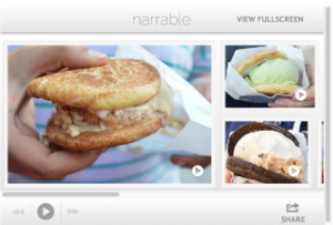 Narrable is a mobile and desktop application that can be used to create audioslideshows quickly and easily.