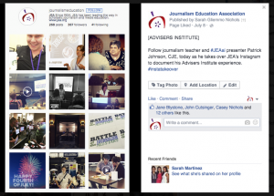 Using Facebook to promote the takeover helps reach even more potential followers.