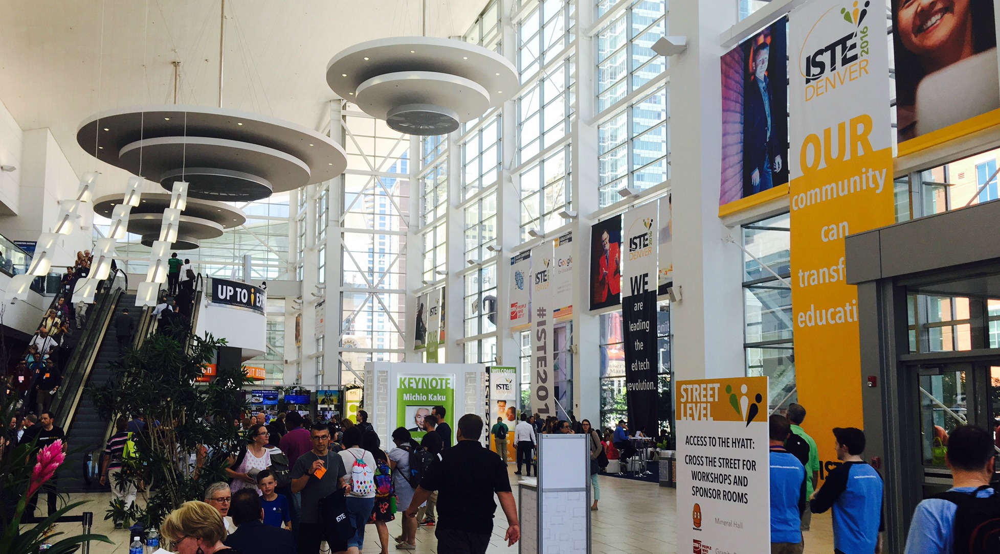 The entrance to ISTE 2016 in Denver, Colorado.  Photo by Jonathan Rogers