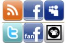 Social Network icons on FHNtoday.com