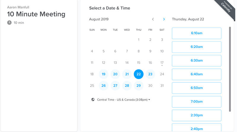 Check out Calendly to help schedule meetings or to help your staffs book  photo or video studio time - JEADigitalMedia.org